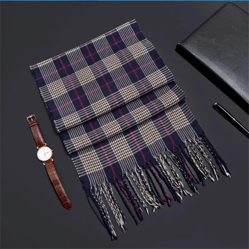 Network Explosions Men's High-end Scarf Imitation Cashmere  Youth Leisure Scarf Gift Scarf Factory Wholesale