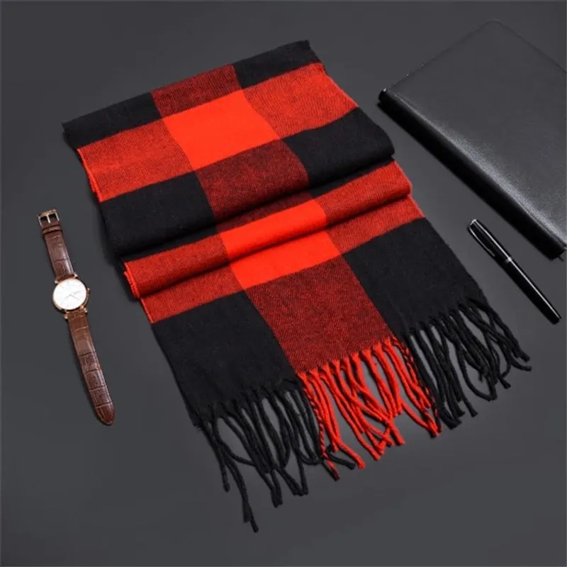 Network Explosions Men's High-end Scarf Imitation Cashmere  Youth Leisure Scarf Gift Scarf Factory Wholesale