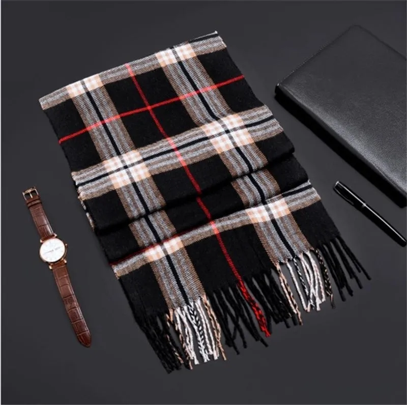 Network Explosions Men's High-end Scarf Imitation Cashmere  Youth Leisure Scarf Gift Scarf Factory Wholesale