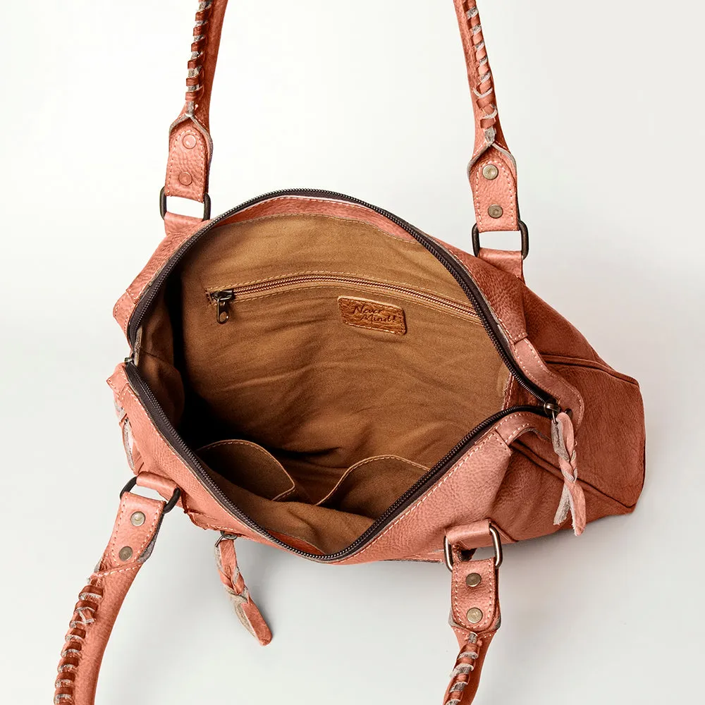Never Mind Nmbg128D Tote Vintage Handmade Genuine Cowhide Leather Women Bag Western Handbag Purse