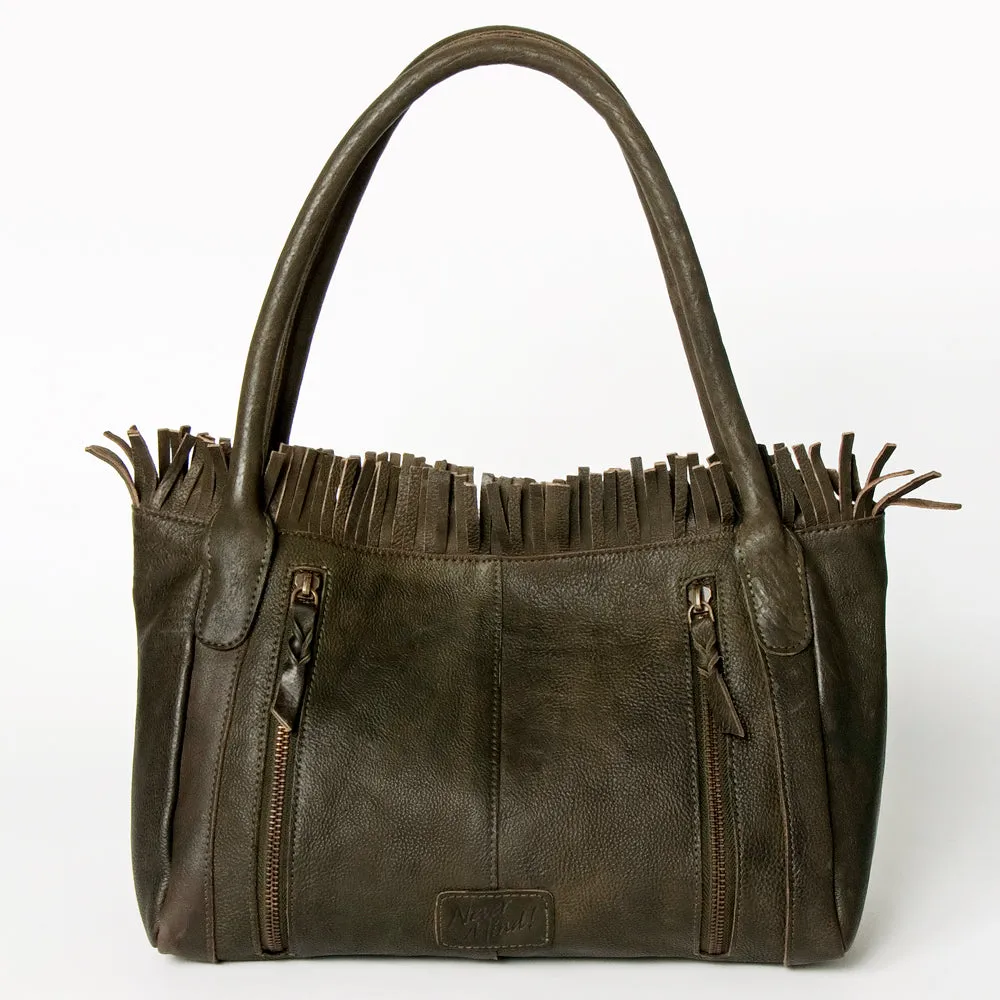 Never Mind Nmbgm110B Tote Vintage Handmade Genuine Cowhide Leather Women Bag Western Handbag Purse