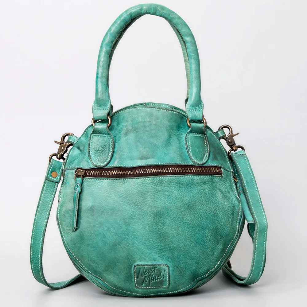 Never Mind Nmbgm112A Tote Vintage Handmade Genuine Cowhide Leather Women Bag Western Handbag Purse