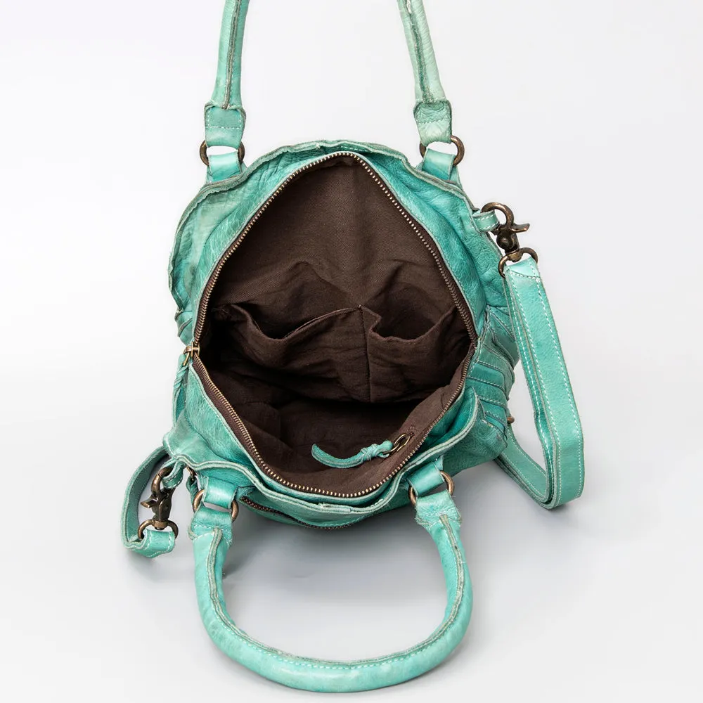 Never Mind Nmbgm112A Tote Vintage Handmade Genuine Cowhide Leather Women Bag Western Handbag Purse