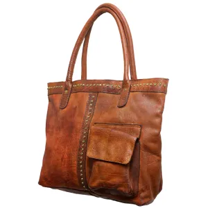 Never Mind Nmbgm118A Tote Vintage Handmade Genuine Cowhide Leather Women Bag Western Handbag Purse