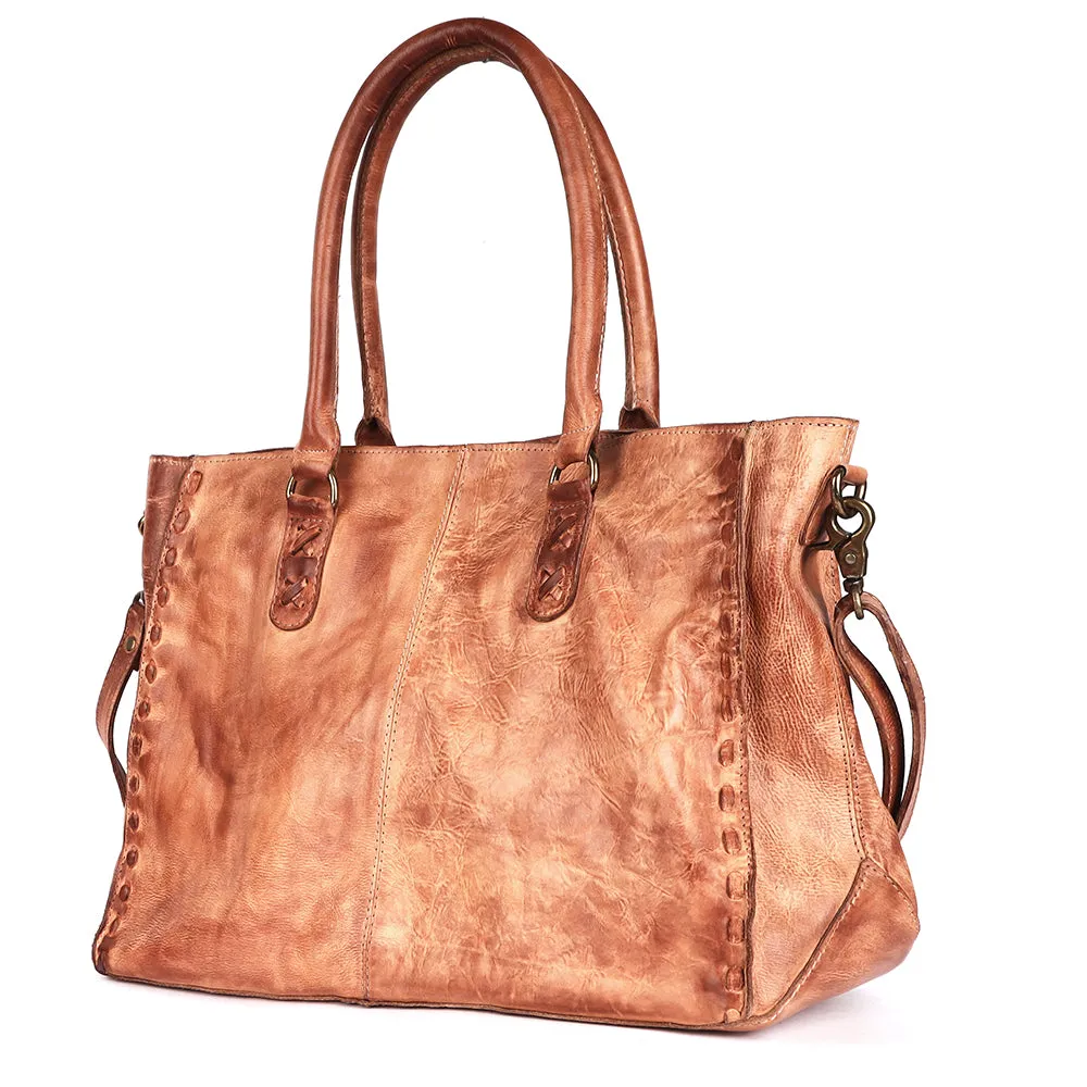 Never Mind Nmbgm125A Tote Vintage Handmade Genuine Cowhide Leather Women Bag Western Handbag Purse