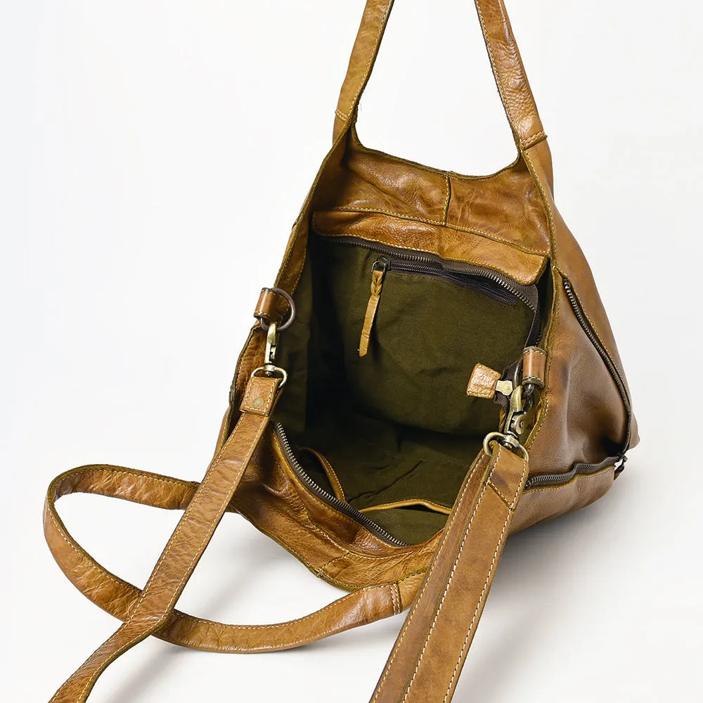 Never Mind Nmbgm160 Tote Vintage Handmade Genuine Cowhide Leather Women Bag Western Handbag Purse