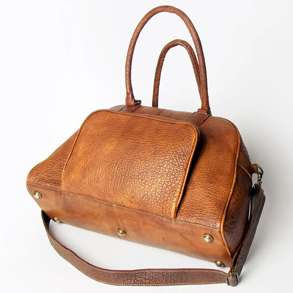 Never Mind Nmbgz121D Tote Vintage Handmade Genuine Cowhide Leather Women Bag Western Handbag Purse
