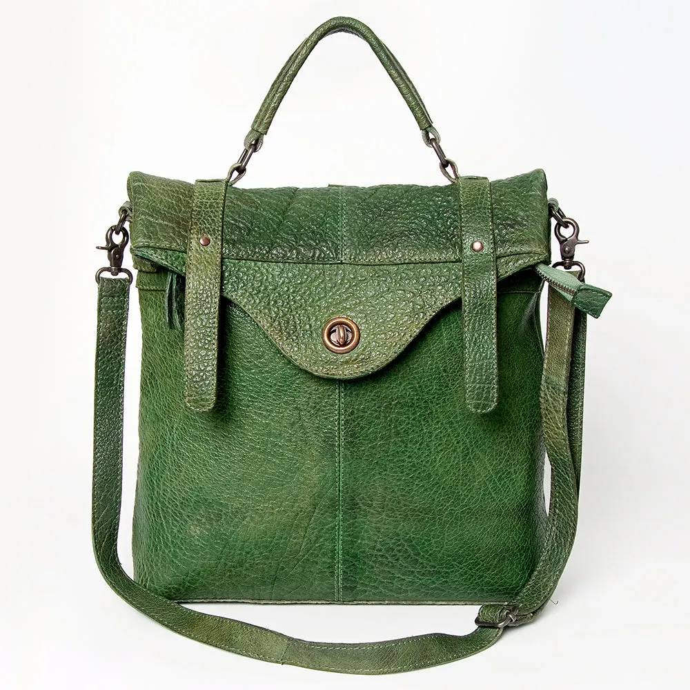 Never Mind Nmbgz127B Tote Vintage Handmade Genuine Cowhide Leather Women Bag Western Handbag Purse