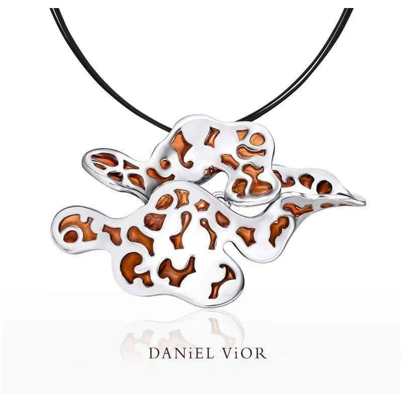 Nuvol Blue Enamel Necklace - 766680