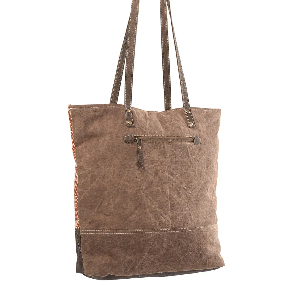 OHLAY KB284 TOTE Upcycled Wool Upcycled Canvas Genuine Leather women bag western handbag purse