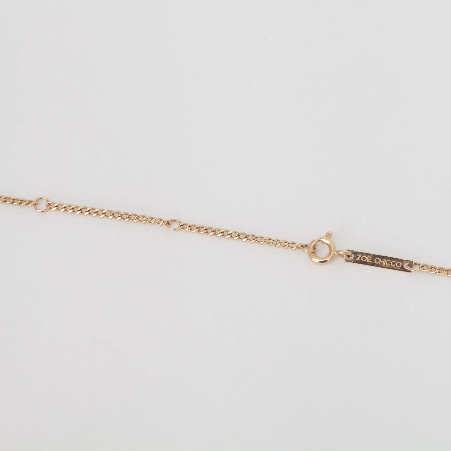 Paperclip Link Station with Diamond Necklace