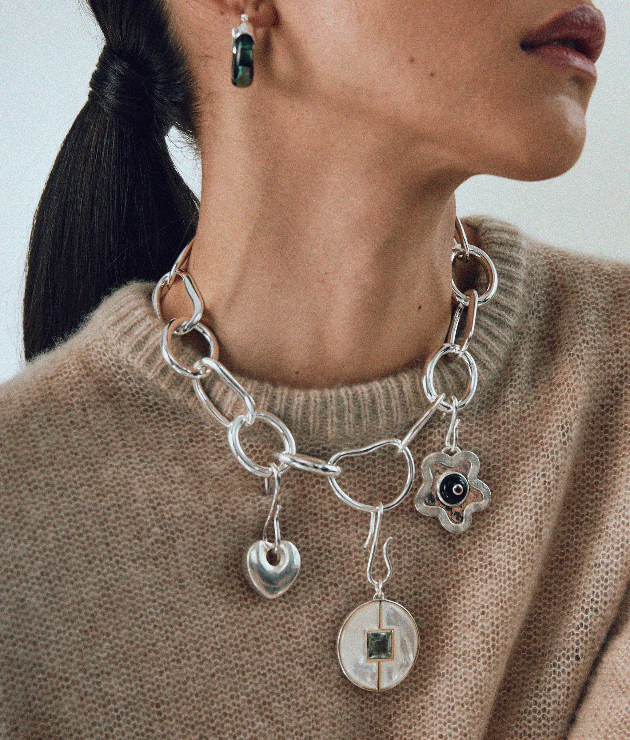 Porto Pendant in Silver