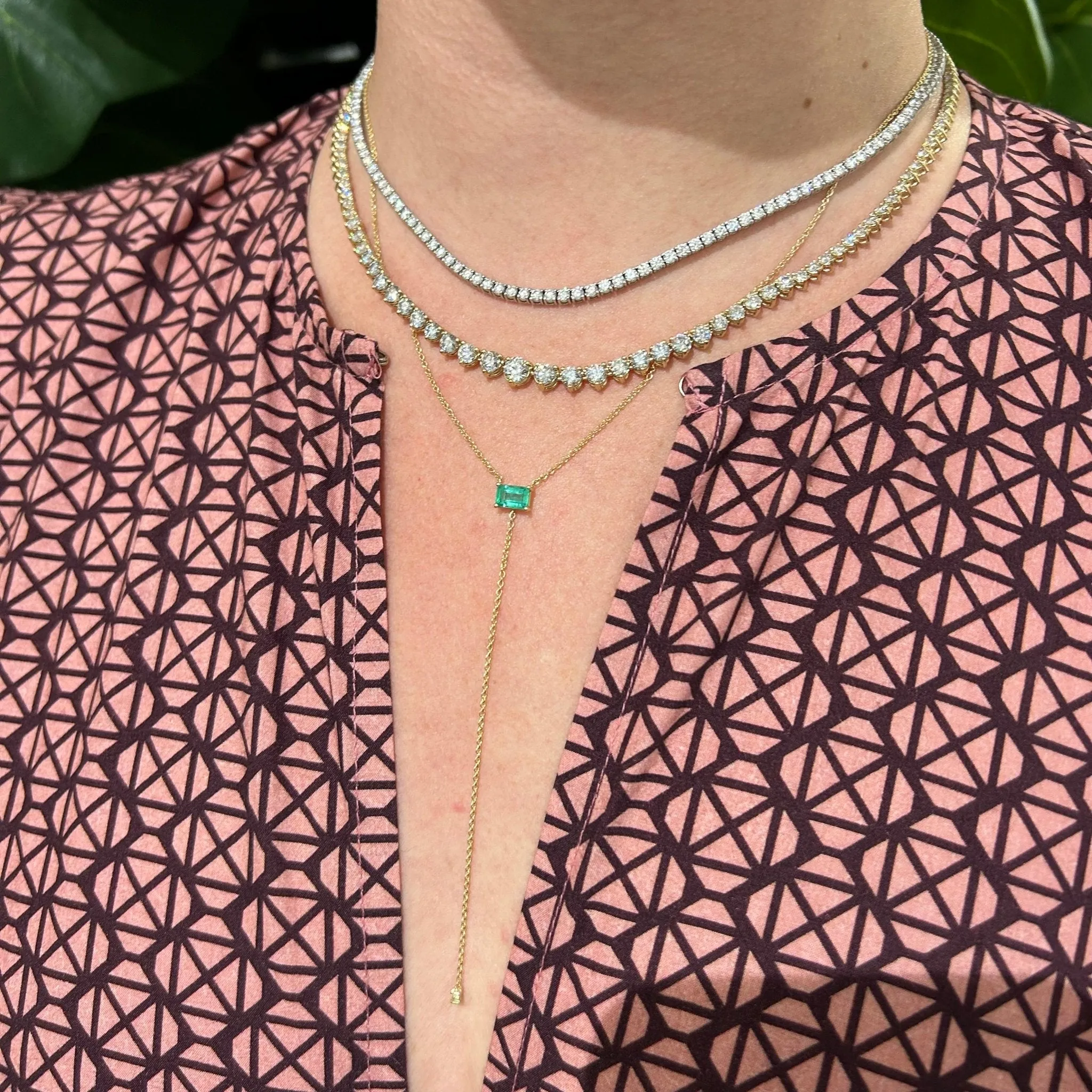 Riviera Diamond Tennis Necklace