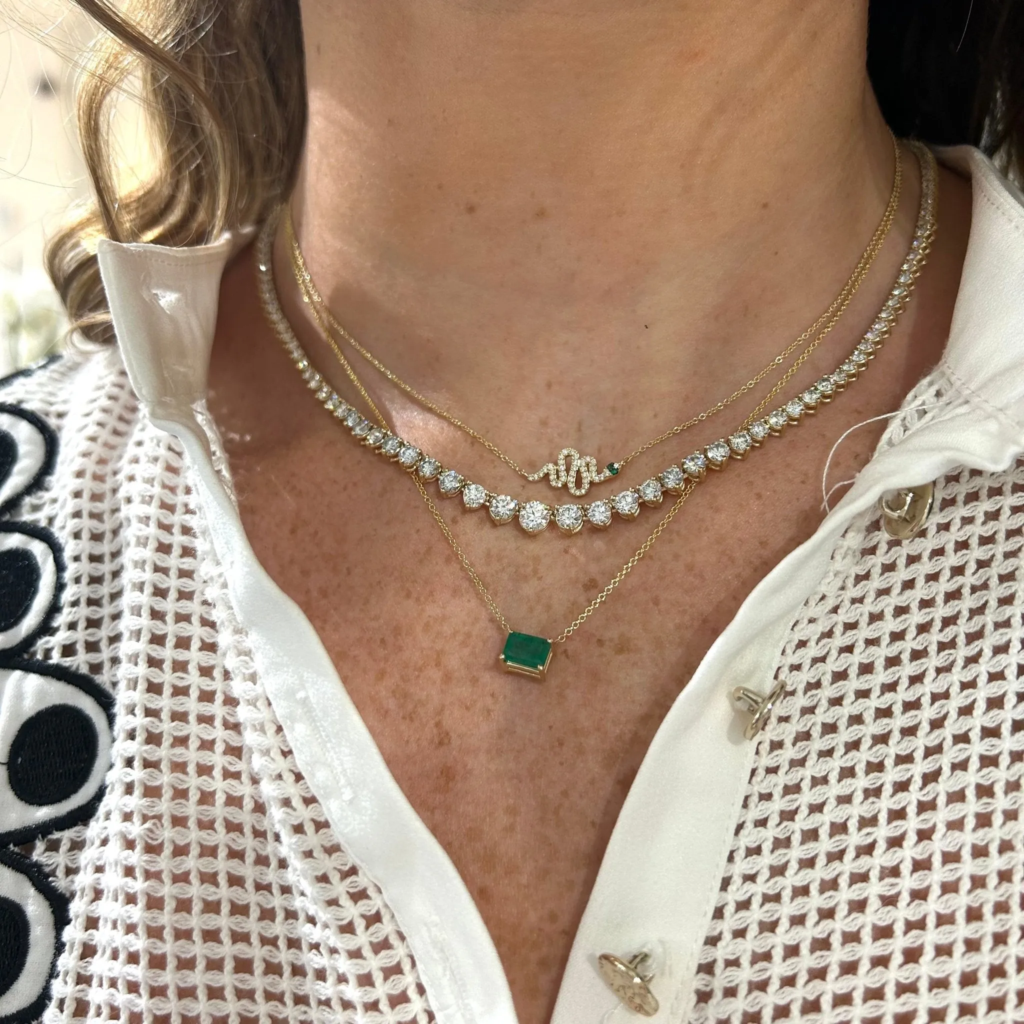 Riviera Diamond Tennis Necklace