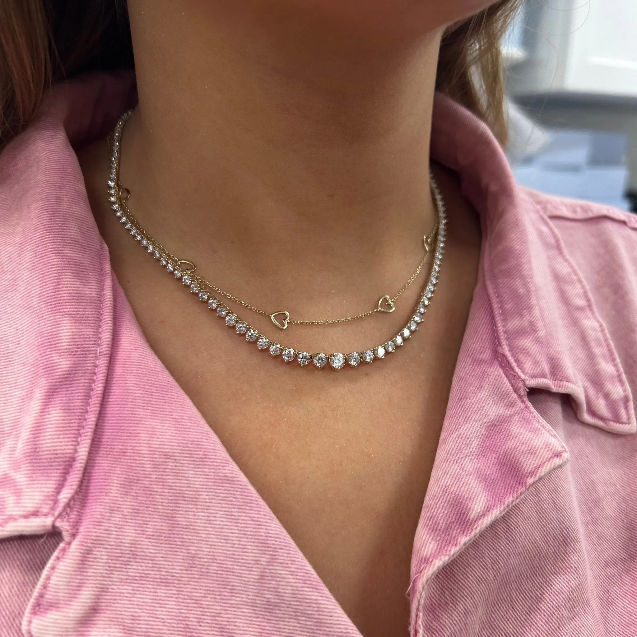 Riviera Diamond Tennis Necklace