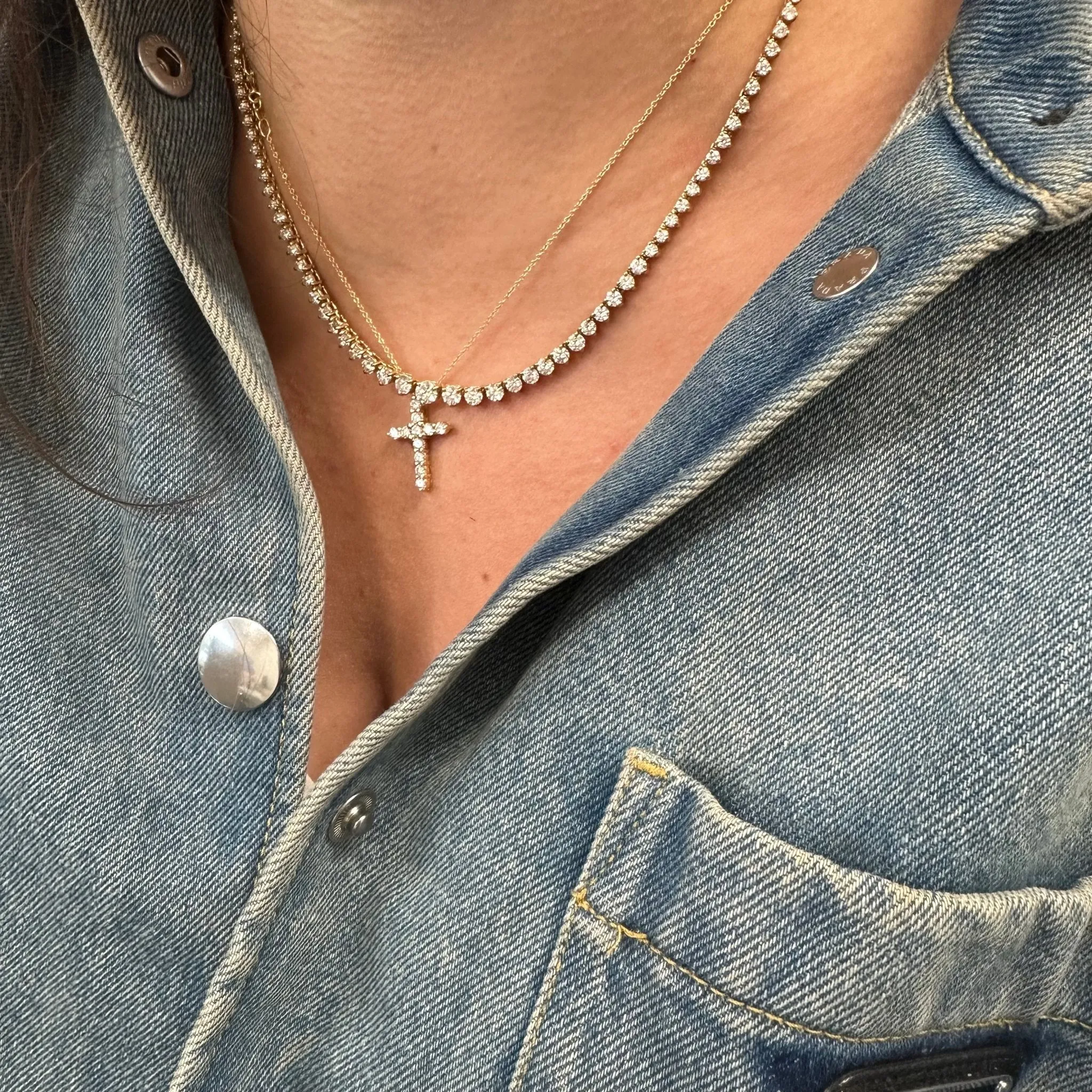 Riviera Diamond Tennis Necklace
