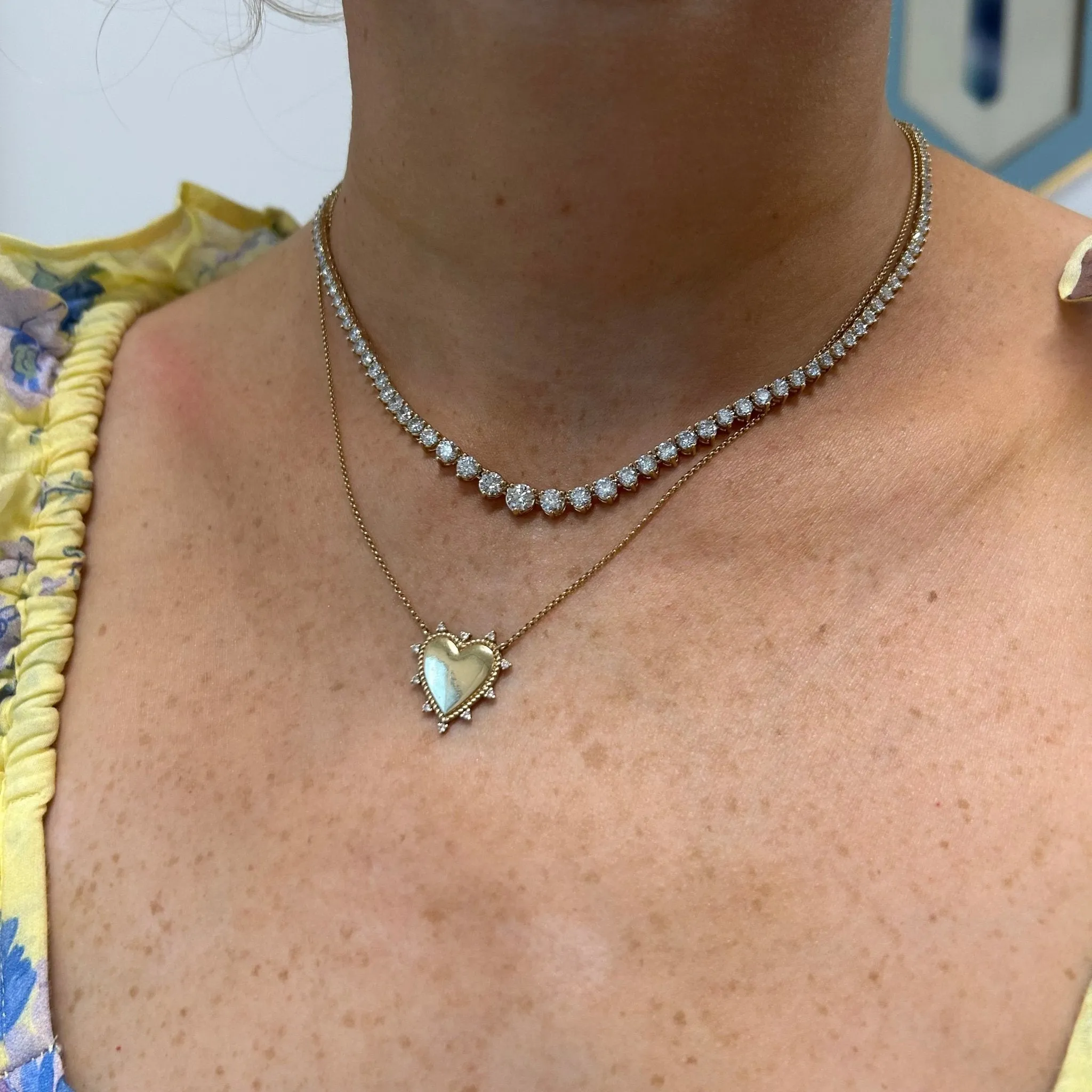Riviera Diamond Tennis Necklace