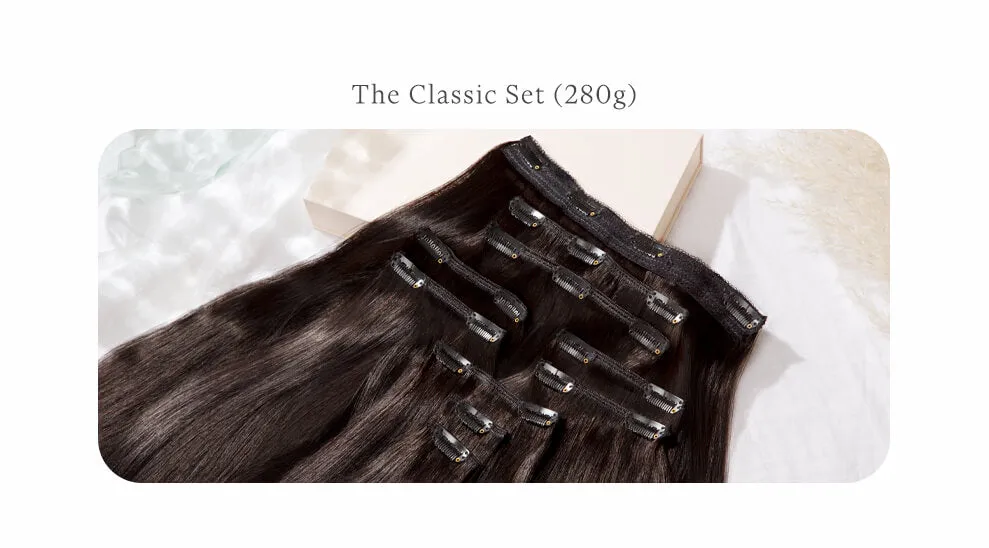 Sandy Blonde Highlighted, 24" Classic Clip-In Hair Extensions, F10/613 | 280g