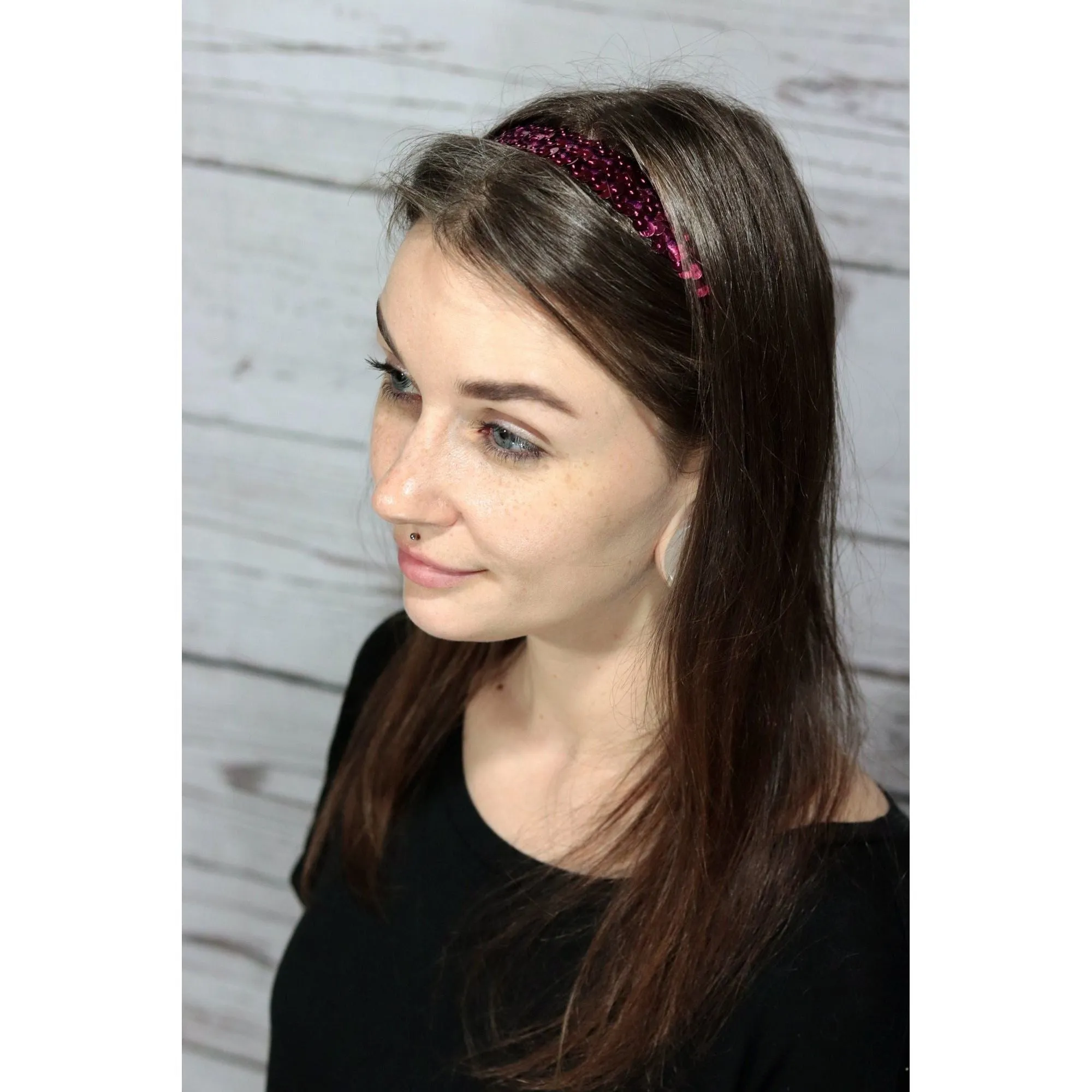 Silver Sequin Headband