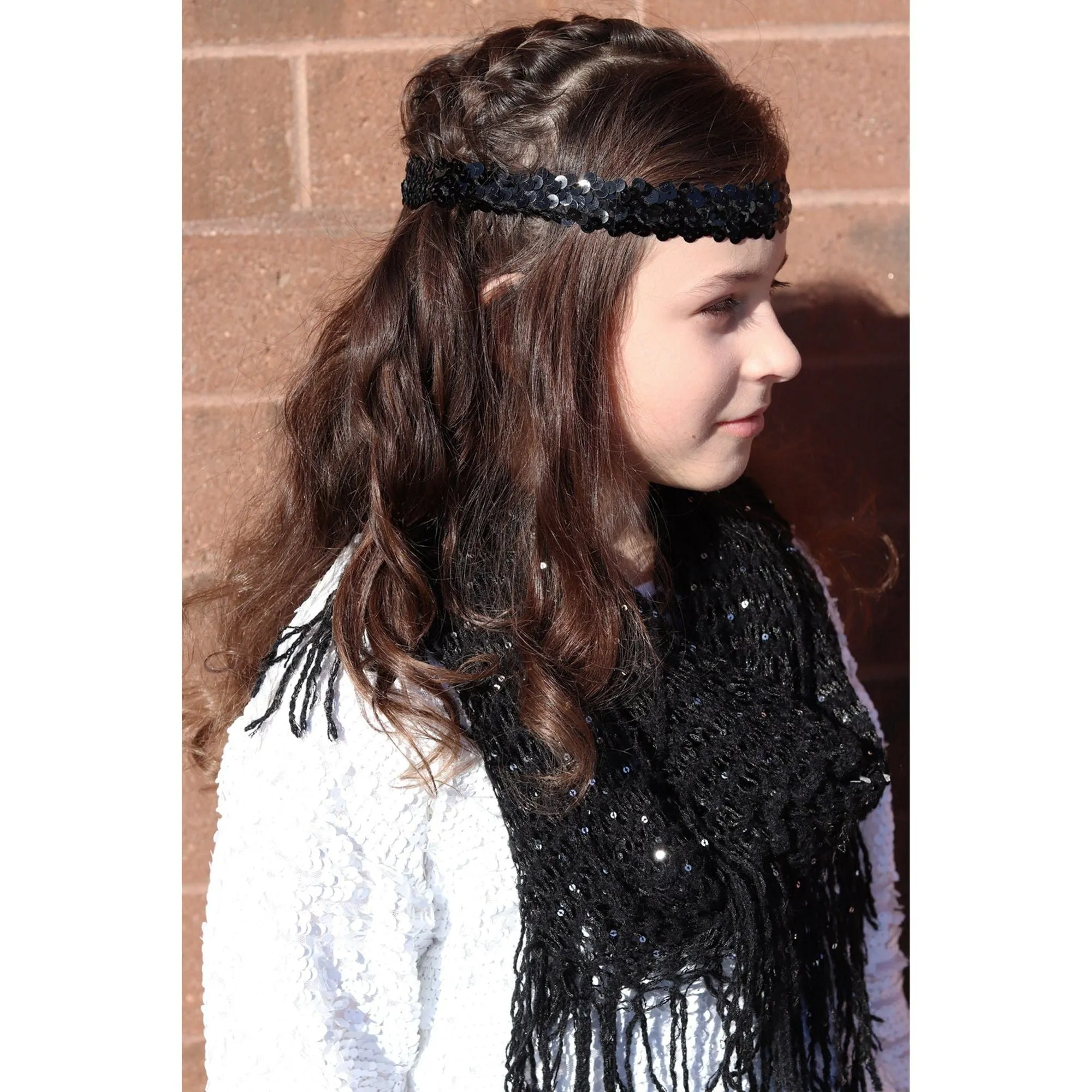 Silver Sequin Headband