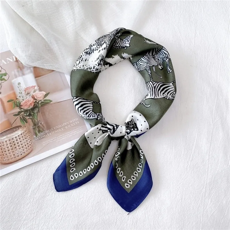 Simple Square Silk Scarf