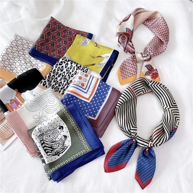 Simple Square Silk Scarf