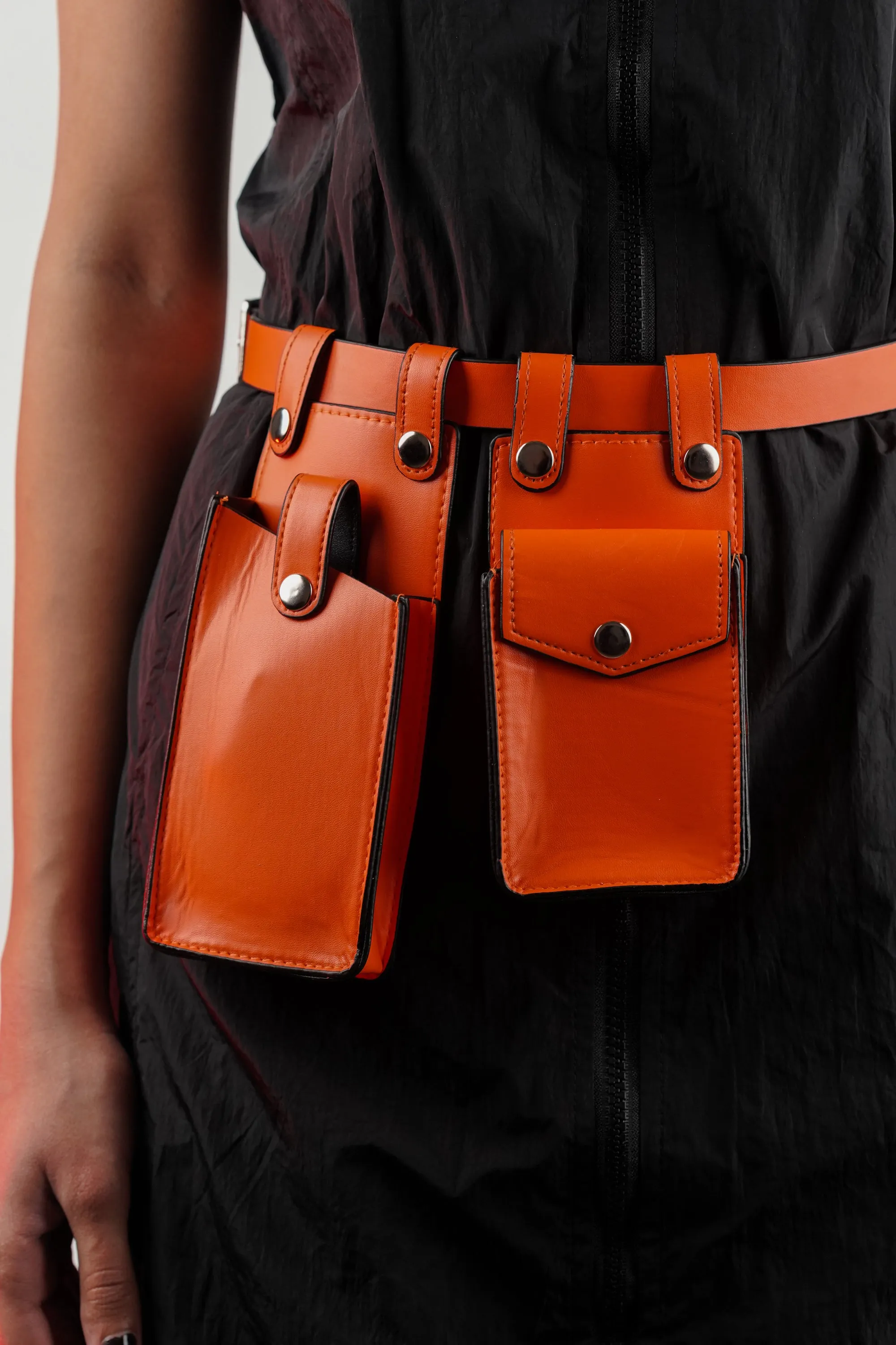 Tangy Snap Waist Belt with Utility Bags