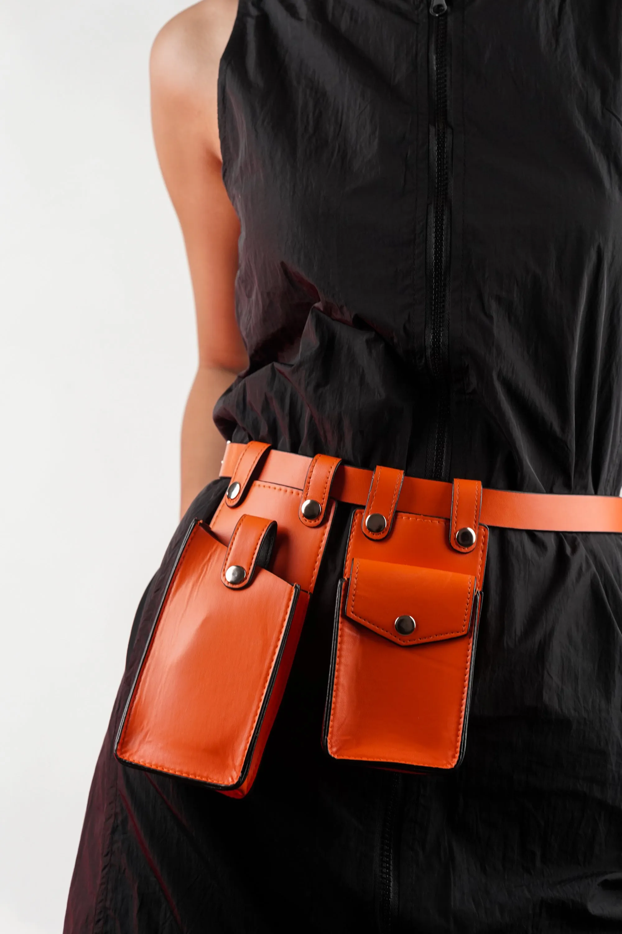 Tangy Snap Waist Belt with Utility Bags