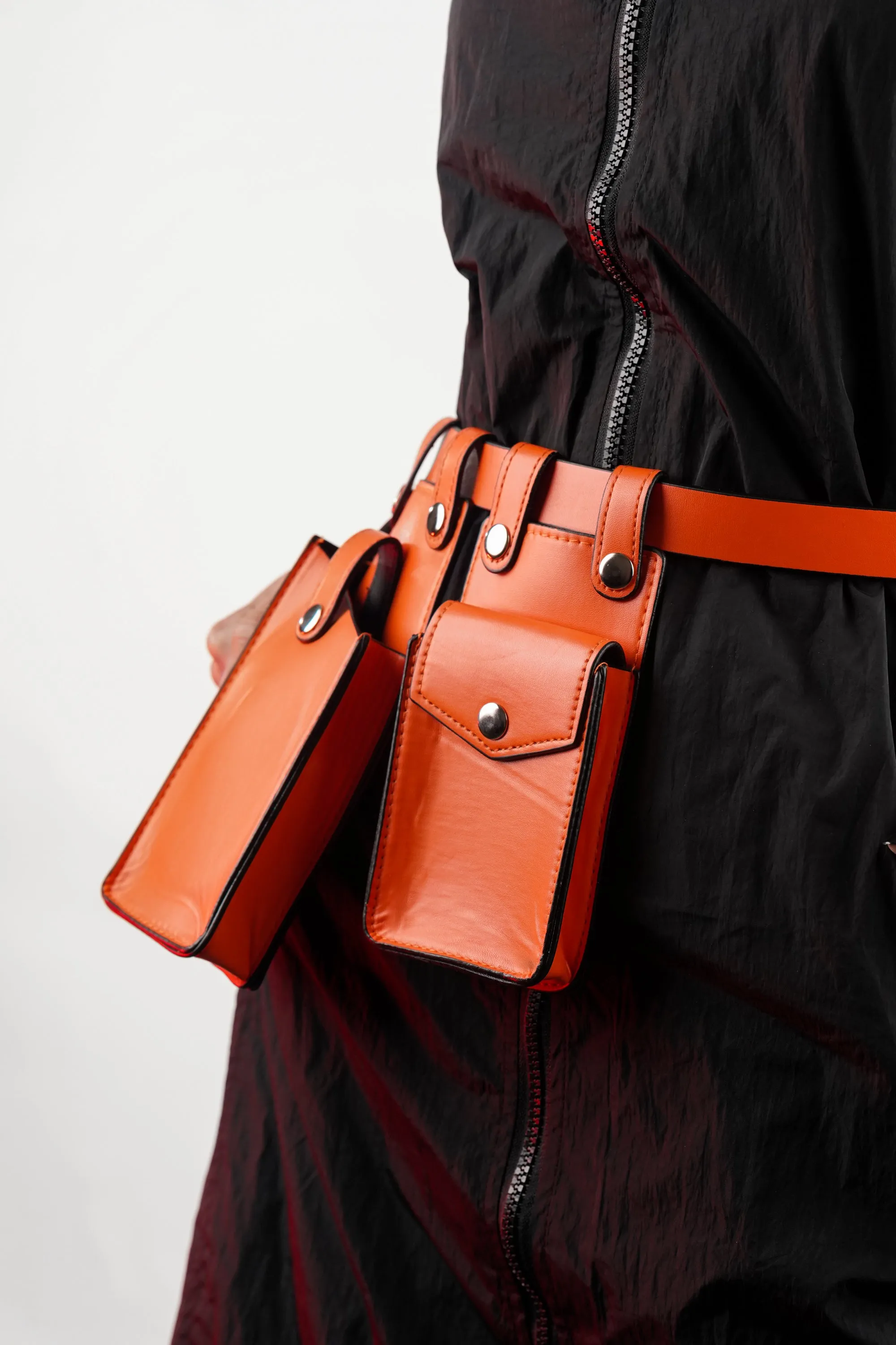 Tangy Snap Waist Belt with Utility Bags