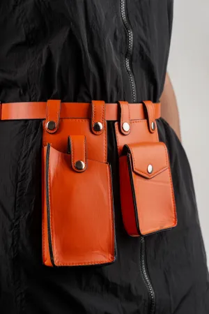 Tangy Snap Waist Belt with Utility Bags
