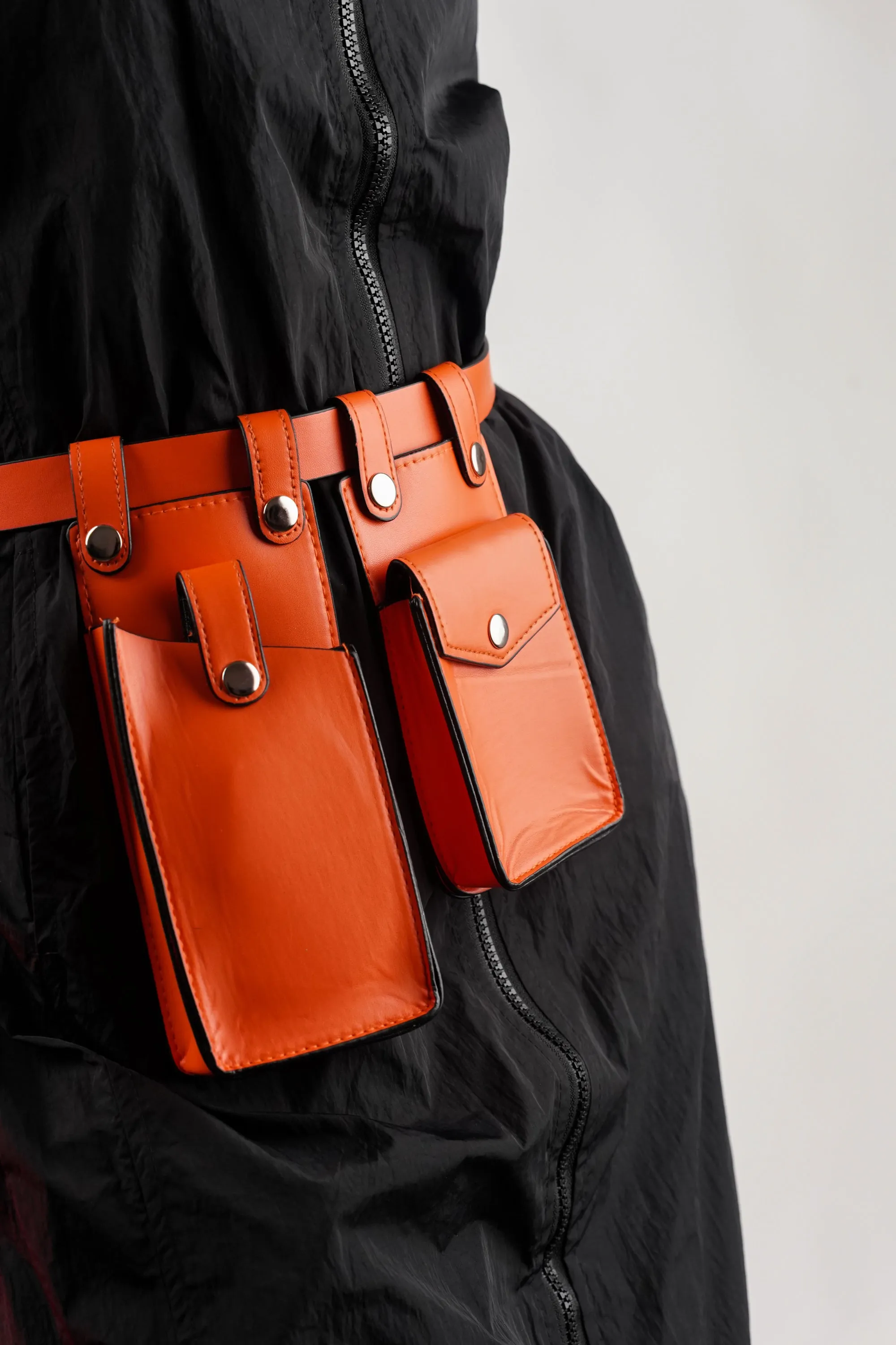 Tangy Snap Waist Belt with Utility Bags