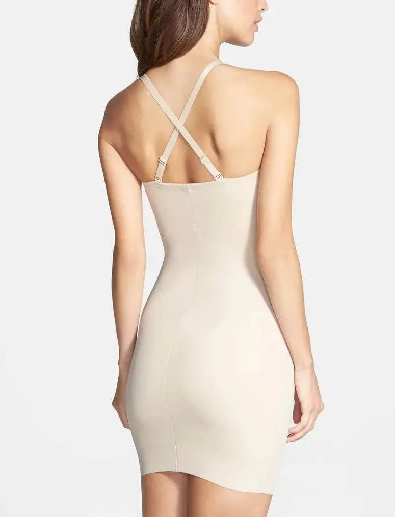 TC Fine Shapewear Just Enough Nude Strapless Slip 4132