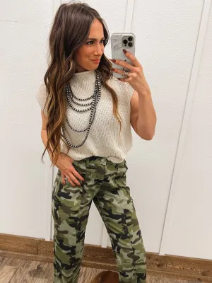 The Cowgal Knit Sweater Vest (Ecru)