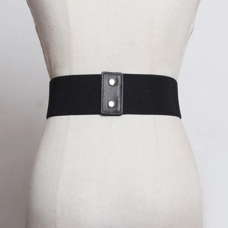 Timeless Classic Vegan Leather Chic Wide Long Fashion Belts