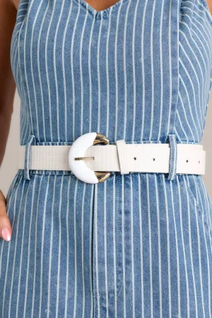 Timeless Luster Ivory Belt