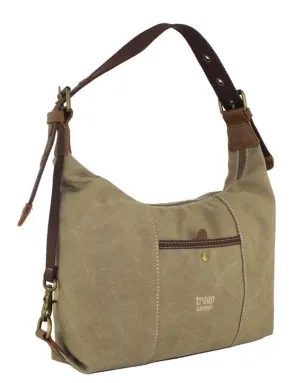 Troop London Dalton Stone Washed Shoulder Bag