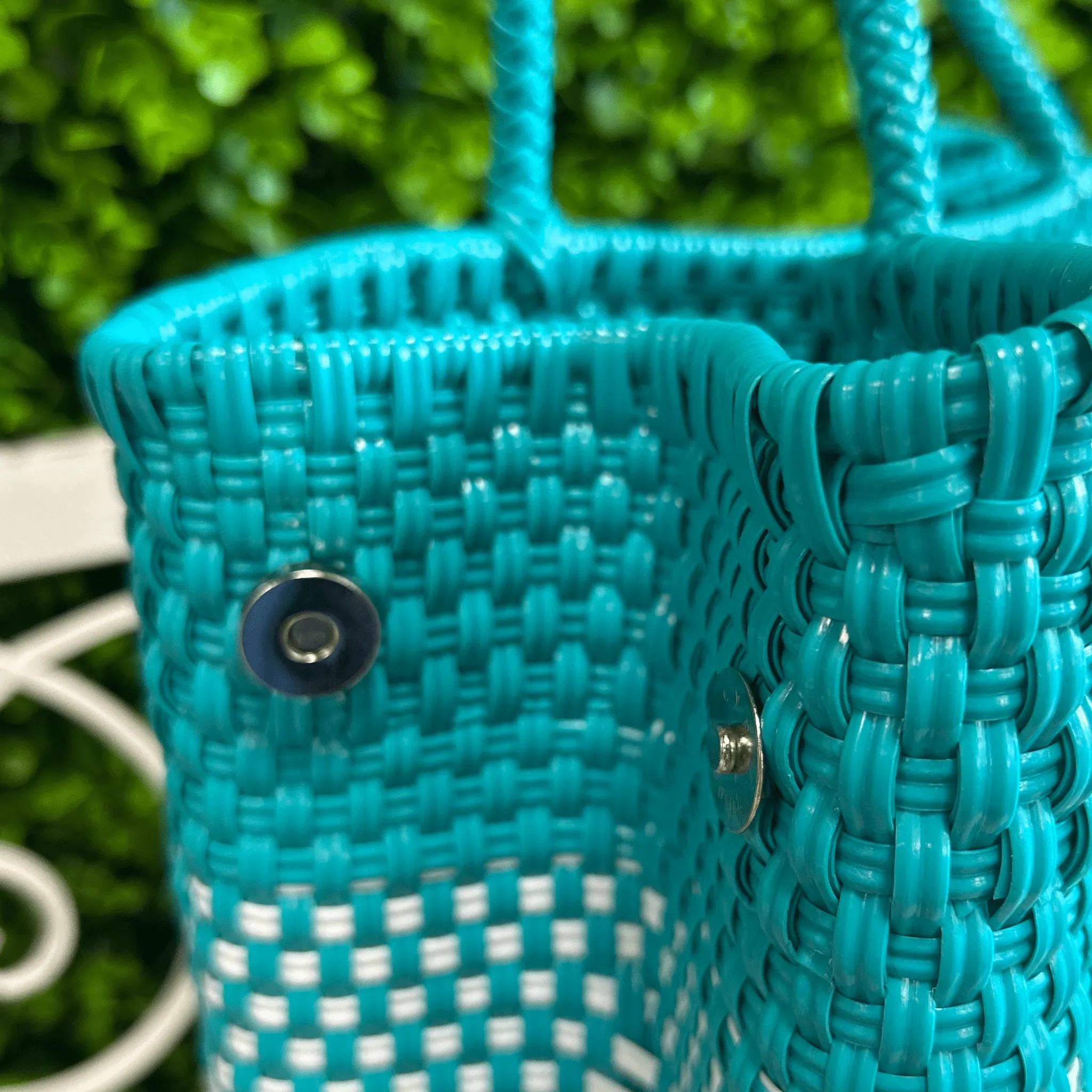 Upcycled Handwoven MD Convertible Tote - Cotton Candy