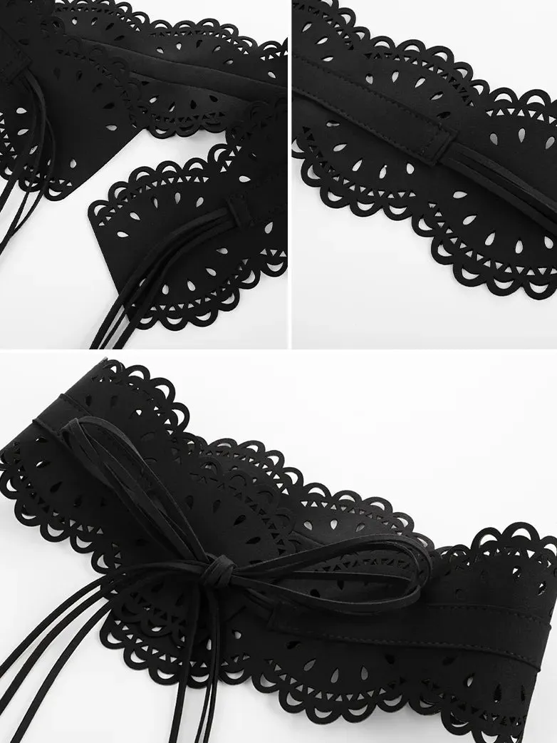 Women Renaissance Belts Faux Suede Belts