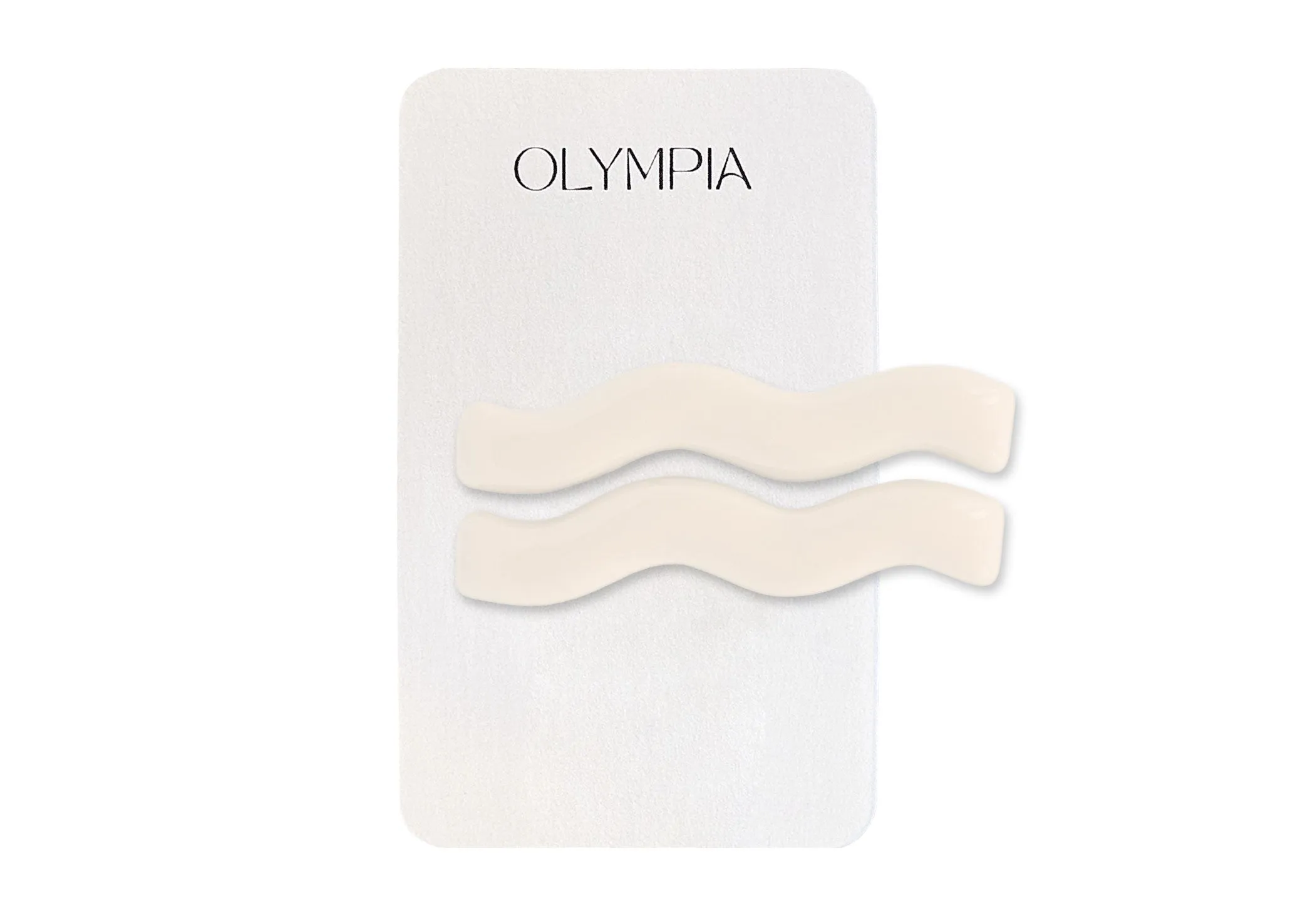 Zephyr Hair Clips - Milk White